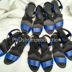 Sandal Elastic Ukuran Besar Hitam Biru