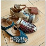 Sepatu Sendal Wedges Coklat